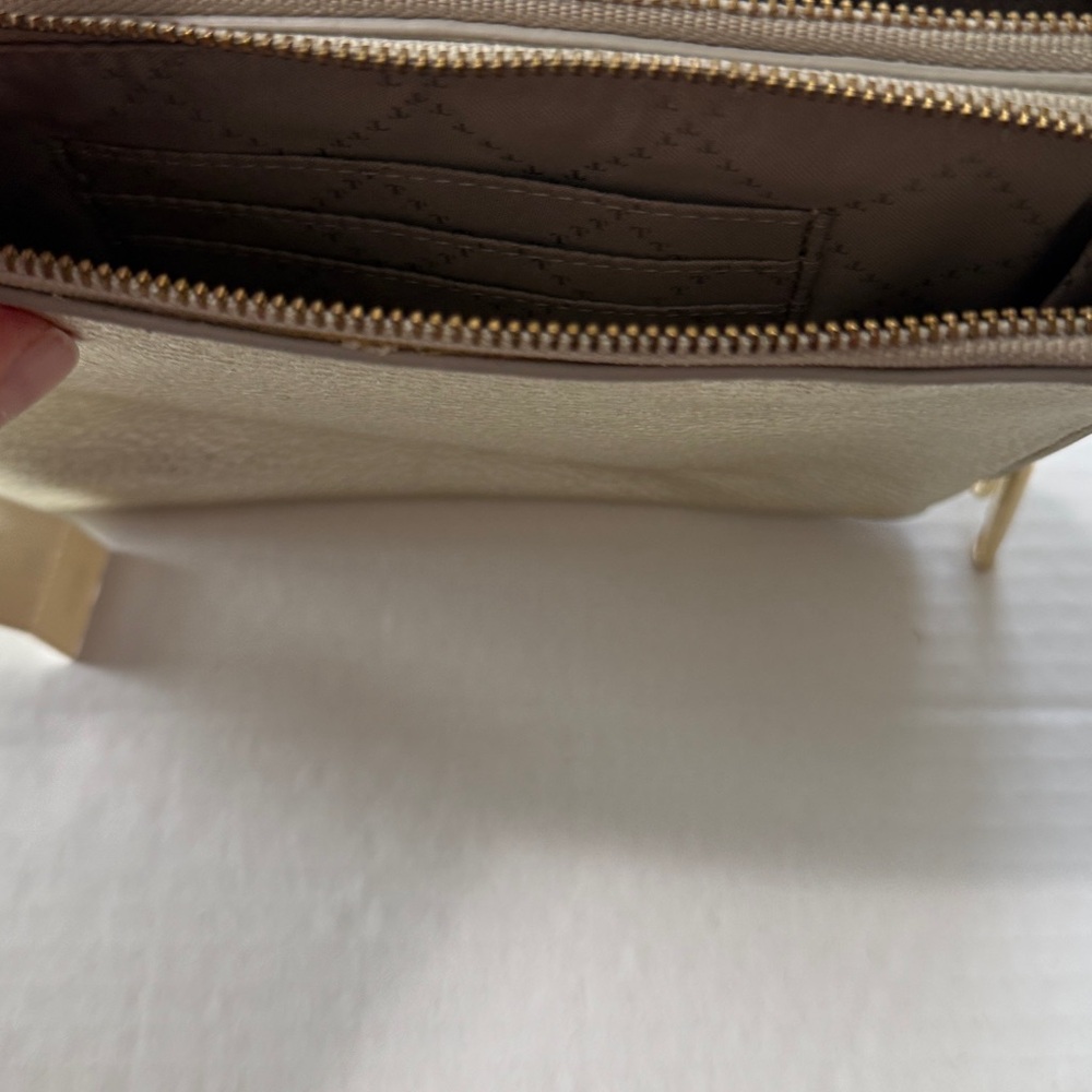 Metallic Gold Wristlet Clutch - Women's Bag - Picture 4 of 6